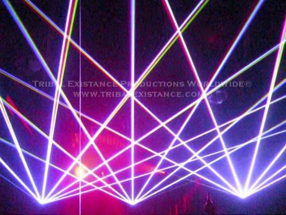 Concert Tour Mimosa Stage Laser Light Show by Tribal Existance Productions Worldwide