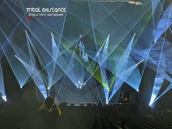 Concert Tour Laser Show by Tribal Existance Productions Worldwide