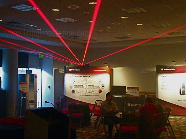 Convention Trade Show Booth Laser Light Show High Power by Tribal Existance Productions Worldwide
