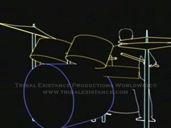 Custom Laser Graphic Animation Design by Tribal Existance Productions Worldwide