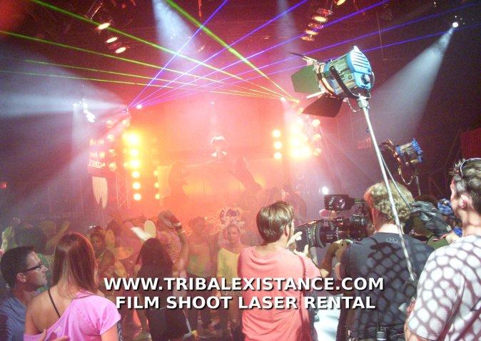 HBO Film Shoot Laser Lighting Special Effects