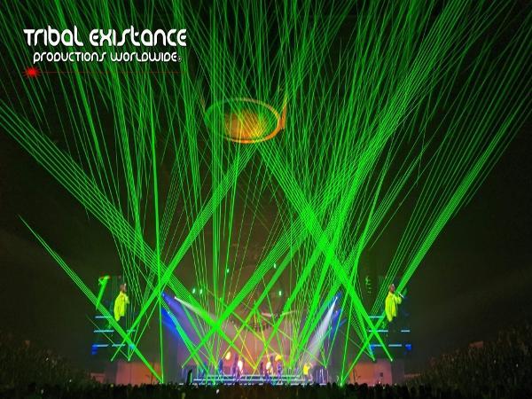 High Power Concert Tour Laser Light Show by Tribal Existance Productions Worldwide