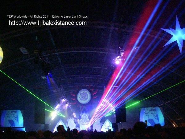 Indoor Concert Laser Show and Lighting - Full Color by Tribal Existance Productions Worldwide