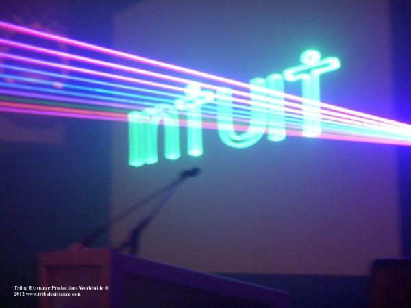 Intuit Corporate Award Show Laser Logo Event Display Light by Tribal Existance Productions Worldwide