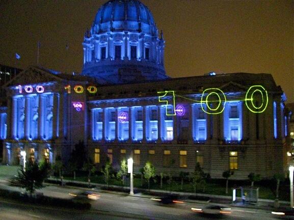 SF Symphony 100th Laser Graphic Mapping Rental Service