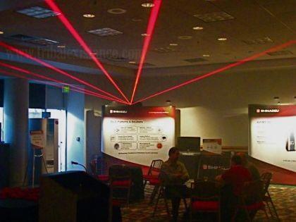 Convention Trade Show Booth Laser Light Show High Power